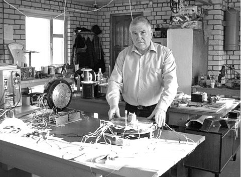Prof. Vladimir Leonov in seinem Labor